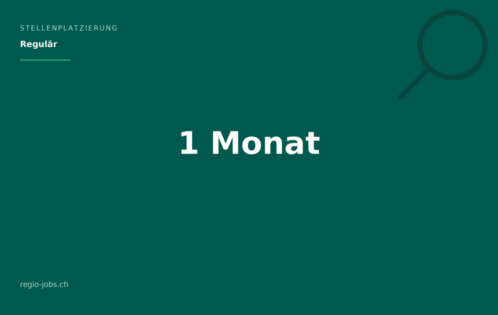 Stellenplatzierung - Regulär | 1 Monat